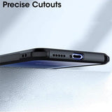 VAKIBO Super Premium Black Border Transparent Case With Corner Protection & Camera Protection Suitable for Samsung A70S