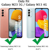 VAKIBO Best Selling Black and Transparent Coloured Made With Soft TPU and Acrylic Back Cover Case With 4 Corner and Camera Protection Suitable for Samsung Galaxy M23