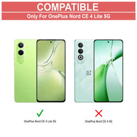 VAKIBO Best Selling Black and Transparent Coloured Made With Soft TPU and Acrylic Back Cover Case With 4 Corner and Camera Protection Suitable for OnePlus CE4 Lite