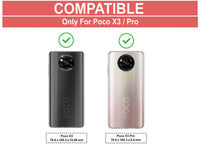 VAKIBO Super Premium Black Border Transparent Case With Corner Protection & Camera Protection Suitable for Mi Poco X3