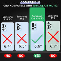 VAKIBO Super Premium Black Border Transparent Case With Corner Protection & Camera Protection Suitable for Samsung A23 4G