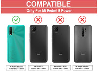 VAKIBO Super Premium Black Border Transparent Case With Corner Protection & Camera Protection Suitable for MI Redmi 9 Power