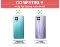VAKIBO Super Premium Black Border Transparent Case With Corner Protection & Camera Protection Suitable for Realme Narzo 50
