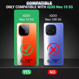 VAKIBO Super Premium Black Border Transparent Case With Corner Protection & Camera Protection Suitable for Iqoo Neo 10