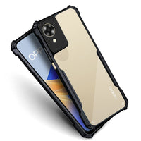 VAKIBO Super Premium Black Border Transparent Case With Corner Protection & Camera Protection Suitable for Oppo A17K