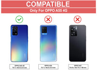 VAKIBO Super Premium Black Border Transparent Case With Corner Protection & Camera Protection Suitable for Oppo A55 4G