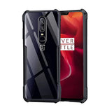 VAKIBO Super Premium Black Border Transparent Case With Corner Protection & Camera Protection Suitable for OnePlus 6