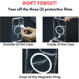 VAKIBO Megnatic Magsafe Black Coloured Soft with Hard back Back Cover Case With Camera Protection Ring Suitable for iPhone 15 Plus