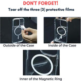 VAKIBO Megnatic Magsafe Transparent Soft with Hard back Back Cover Case With Camera Protection Ring Suitable for Apple iPhone 12 Pro Max