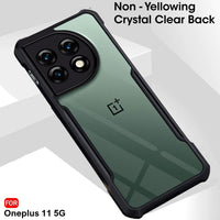 VAKIBO Super Premium Black Border Transparent Case With Corner Protection & Camera Protection Suitable for OnePlus 11