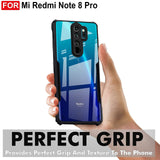 VAKIBO Super Premium Black Border Transparent Case With Corner Protection & Camera Protection Suitable for Mi Redmi Note 8 Pro