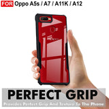 VAKIBO Super Premium Black Border Transparent Case With Corner Protection & Camera Protection Suitable for Oppo RM U1