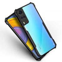 VAKIBO Super Premium Black Border Transparent Case With Corner Protection & Camera Protection Suitable for Vivo Y51 2020