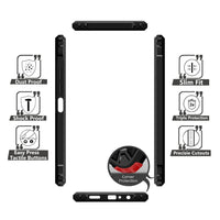 VAKIBO Super Premium Black Border Transparent Case With Corner Protection & Camera Protection Suitable for Tecno Pop 8