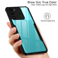 VAKIBO Super Premium Black Border Transparent Case With Corner Protection & Camera Protection Suitable for Tecno Spark Go 2022