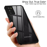 VAKIBO Super Premium Black Border Transparent Case With Corner Protection & Camera Protection Suitable for Samsung Galaxy M02s