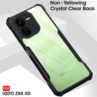 VAKIBO Super Premium Black Border Transparent Case With Corner Protection & Camera Protection Suitable for iQOO Z9X