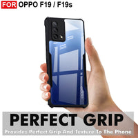 VAKIBO Super Premium Black Border Transparent Case With Corner Protection & Camera Protection Suitable for Oppo F19s