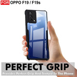 VAKIBO Super Premium Black Border Transparent Case With Corner Protection & Camera Protection Suitable for Oppo F19s