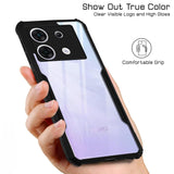 VAKIBO Super Premium Black Border Transparent Case With Corner Protection & Camera Protection Suitable for Infinix Zero 30