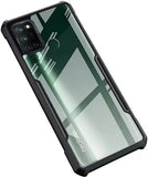 VAKIBO Best Selling Black and Transparent Coloured Made With Soft TPU and Acrylic Back Cover Case With 4 Corner and Camera Protection Suitable for Realme 7i