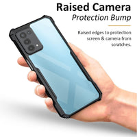 VAKIBO Super Premium Black Border Transparent Case With Corner Protection & Camera Protection Suitable for Oppo A93 5G