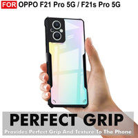 VAKIBO Super Premium Black Border Transparent Case With Corner Protection & Camera Protection Suitable for Oppo F21S Pro 5G