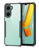VAKIBO Super Premium Black Border Transparent Case With Corner Protection & Camera Protection Suitable for Vivo Y37