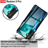 VAKIBO Super Premium Black Border Transparent Case With Corner Protection & Camera Protection Suitable for Realme 5 Pro