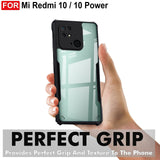 VAKIBO Super Premium Black Border Transparent Case With Corner Protection & Camera Protection Suitable for Mi Redmi 10C