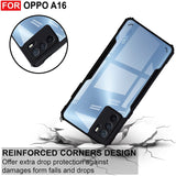 VAKIBO Super Premium Black Border Transparent Case With Corner Protection & Camera Protection Suitable for Oppo A16