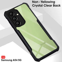 VAKIBO Super Premium Black Border Transparent Case With Corner Protection & Camera Protection Suitable for Samsung A54 5G