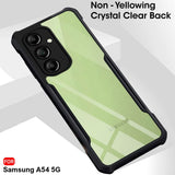 VAKIBO Super Premium Black Border Transparent Case With Corner Protection & Camera Protection Suitable for Samsung A54 5G
