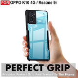 VAKIBO Super Premium Black Border Transparent Case With Corner Protection & Camera Protection Suitable for Realme 9i 4G