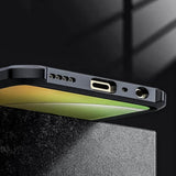 VAKIBO Best Selling Black and Transparent Coloured Made With Soft TPU and Acrylic Back Cover Case With 4 Corner and Camera Protection Suitable for Samsung Galaxy A7 2018/A750