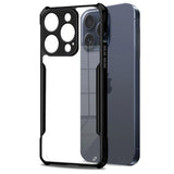 VAKIBO Super Premium Black Border Transparent Case With Corner Protection & Camera Protection Suitable for iPhone 15 Pro Max 6.7