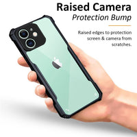 VAKIBO Super Premium Black Border Transparent Case With Corner Protection & Camera Protection Suitable for iPhone 11