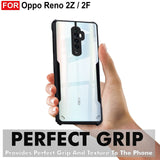 VAKIBO Super Premium Black Border Transparent Case With Corner Protection & Camera Protection Suitable for Oppo Reno 2Z