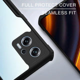 VAKIBO Super Premium Black Border Transparent Case With Corner Protection & Camera Protection Suitable for Moto G23