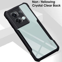 VAKIBO Super Premium Black Border Transparent Case With Corner Protection & Camera Protection Suitable for Oppo Reno 8 Pro