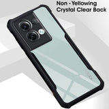 VAKIBO Super Premium Black Border Transparent Case With Corner Protection & Camera Protection Suitable for Oppo Reno 8 Pro