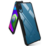 VAKIBO Super Premium Black Border Transparent Case With Corner Protection & Camera Protection Suitable for Samsung Galaxy A02