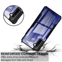 VAKIBO Super Premium Black Border Transparent Case With Corner Protection & Camera Protection Suitable for Realme XT