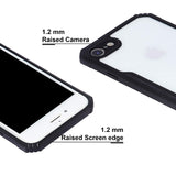 VAKIBO Best Selling Black and Transparent Coloured Made With Soft TPU and Acrylic Back Cover Case With 4 Corner and Camera Protection Suitable for iPhone 6 Plus