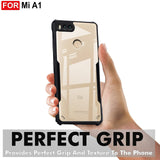 VAKIBO Super Premium Black Border Transparent Case With Corner Protection & Camera Protection Suitable for MI A1