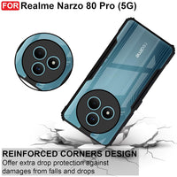 VAKIBO Super Premium Black Border Transparent Case With Corner Protection & Camera Protection Suitable for Realme Narzo 80 Pro
