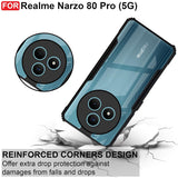 VAKIBO Super Premium Black Border Transparent Case With Corner Protection & Camera Protection Suitable for Realme Narzo 80 Pro