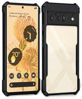 VAKIBO Super Premium Black Border Transparent Case With Corner Protection & Camera Protection Suitable for Google Pixel 6 Pro
