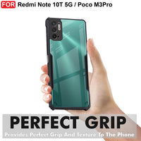 VAKIBO Super Premium Black Border Transparent Case With Corner Protection & Camera Protection Suitable for Mi Poco M3 Pro