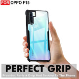 VAKIBO Super Premium Black Border Transparent Case With Corner Protection & Camera Protection Suitable for Oppo F15
